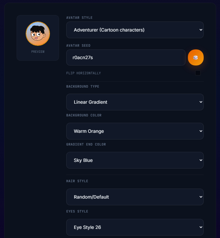 Avatar Designer Preview